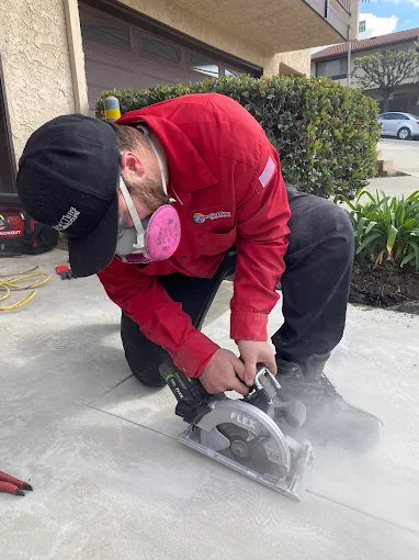 Comfort Time plumbing concrete cut repair